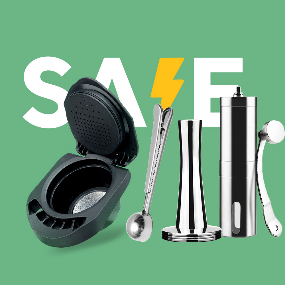 Coffee Equipment Rack - محول قهوة قابل لإعادة الاستخدام لدولتشي