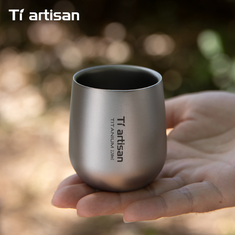 Coffee Equipment Camping - كوب قهوة من التيتانيوم النقي من