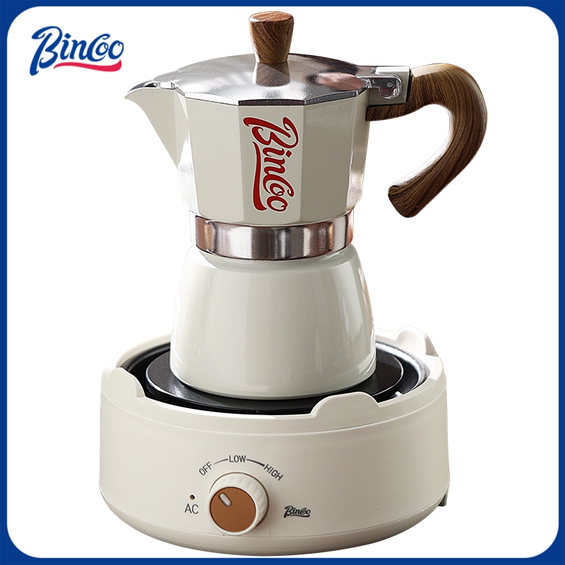 Coffee Equipment Wdt - وعاء Bincoo Moka وموقد كهربائي كومبو