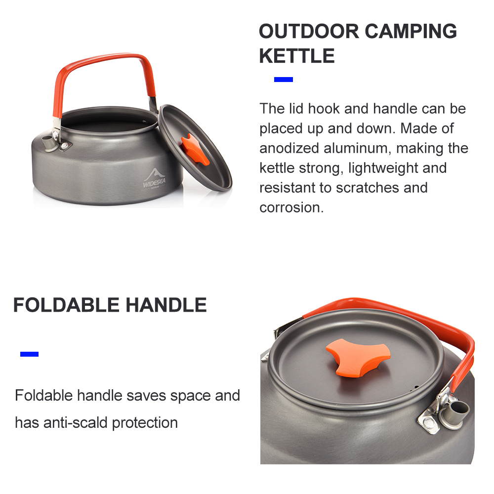 Widesea 1.1L 2L1.5L التخييم غل - مراجعة Outdoor Coffee Equipment وسعره