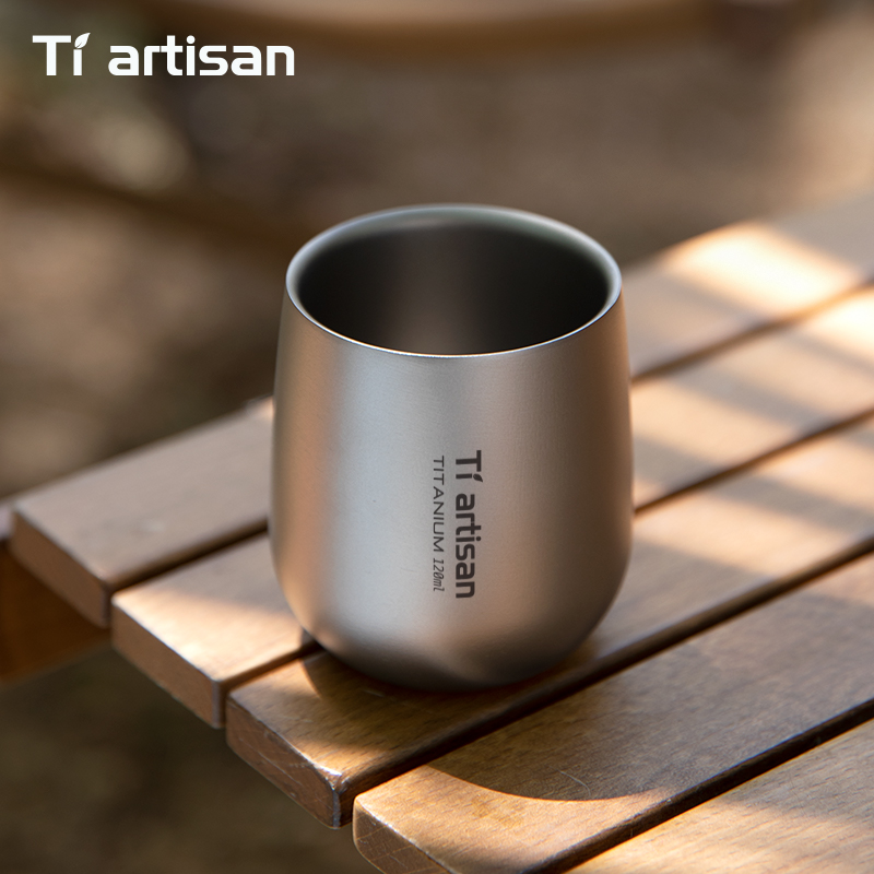 كوب قهوة من التيتانيوم النقي م - مراجعة Coffee Equipment Camping وسعره
