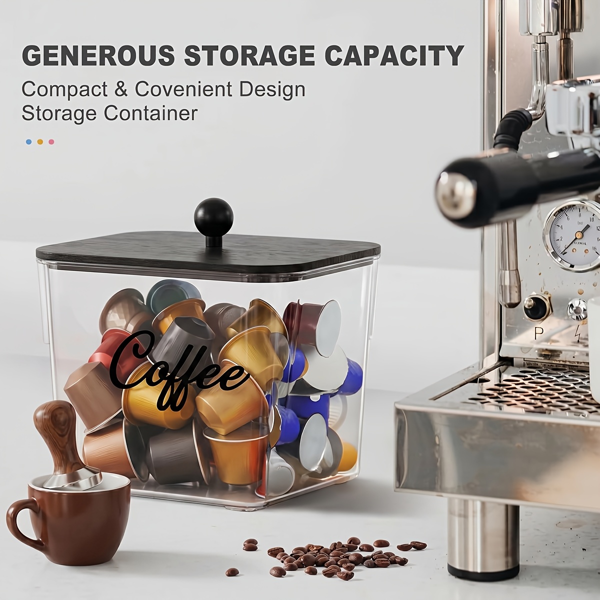 حامل كبسولات القهوة مع أغطية،  - مراجعة Coffee Equipment Rack وسعره