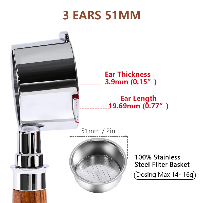 فلتر قهوة بدون قاع 51 ملم لـ H - مراجعة Coffee Equipment Wdt وسعره