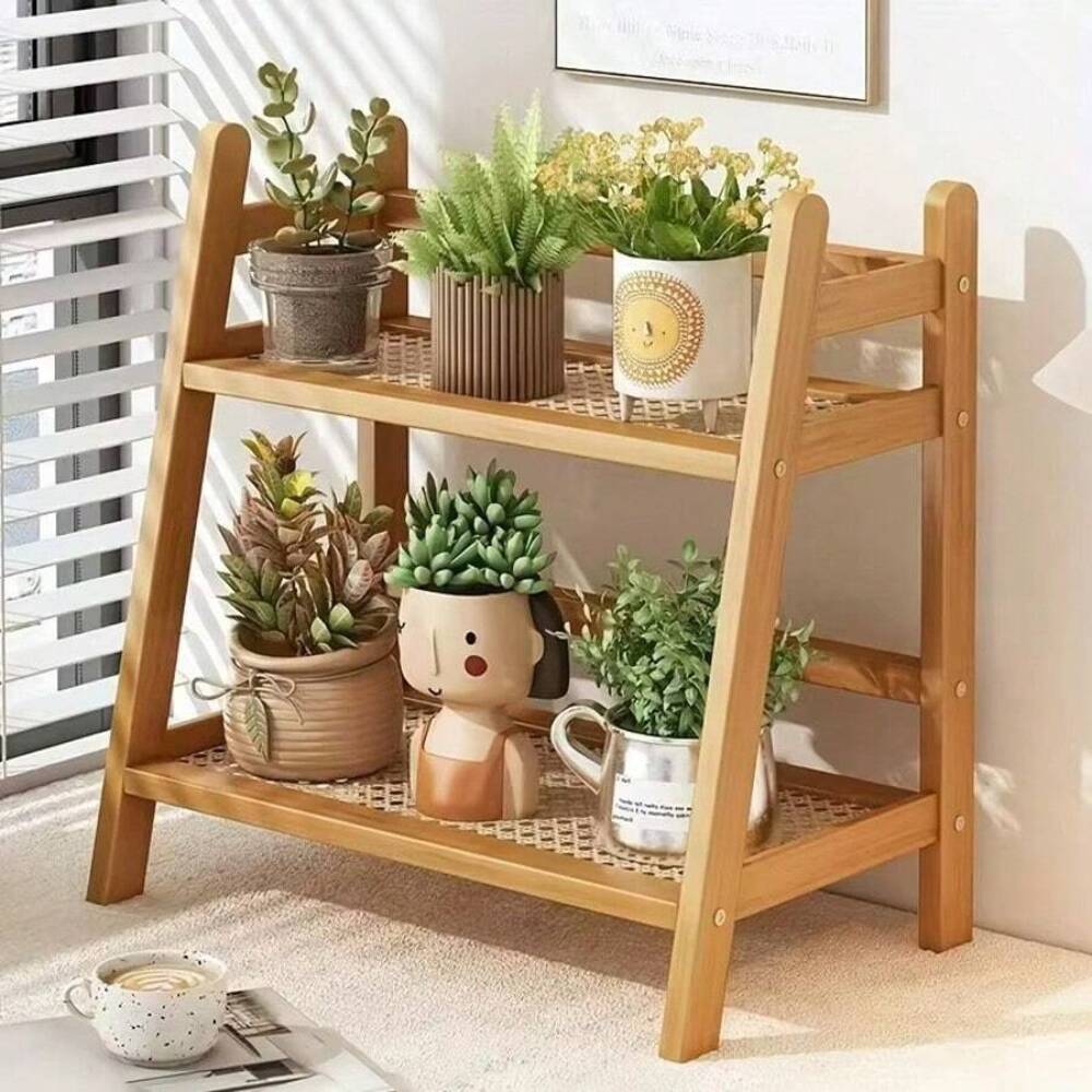 رف تخزين من الخيزران ذو طبقتين - مراجعة Coffee Equipment Rack وسعره