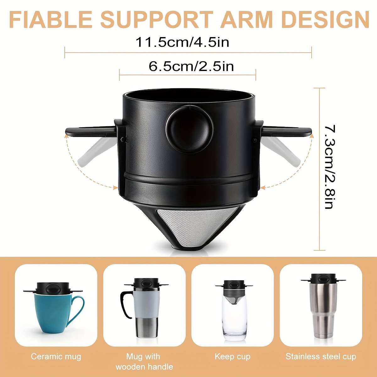 كوب فلتر قهوة محمول ، فلتر صان - مراجعة Coffee Equipment Camping وسعره